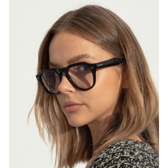 NWT VALENTINO EYEGLASSES UNISEX BLACK EYEWEAR - Picture 2 of 4